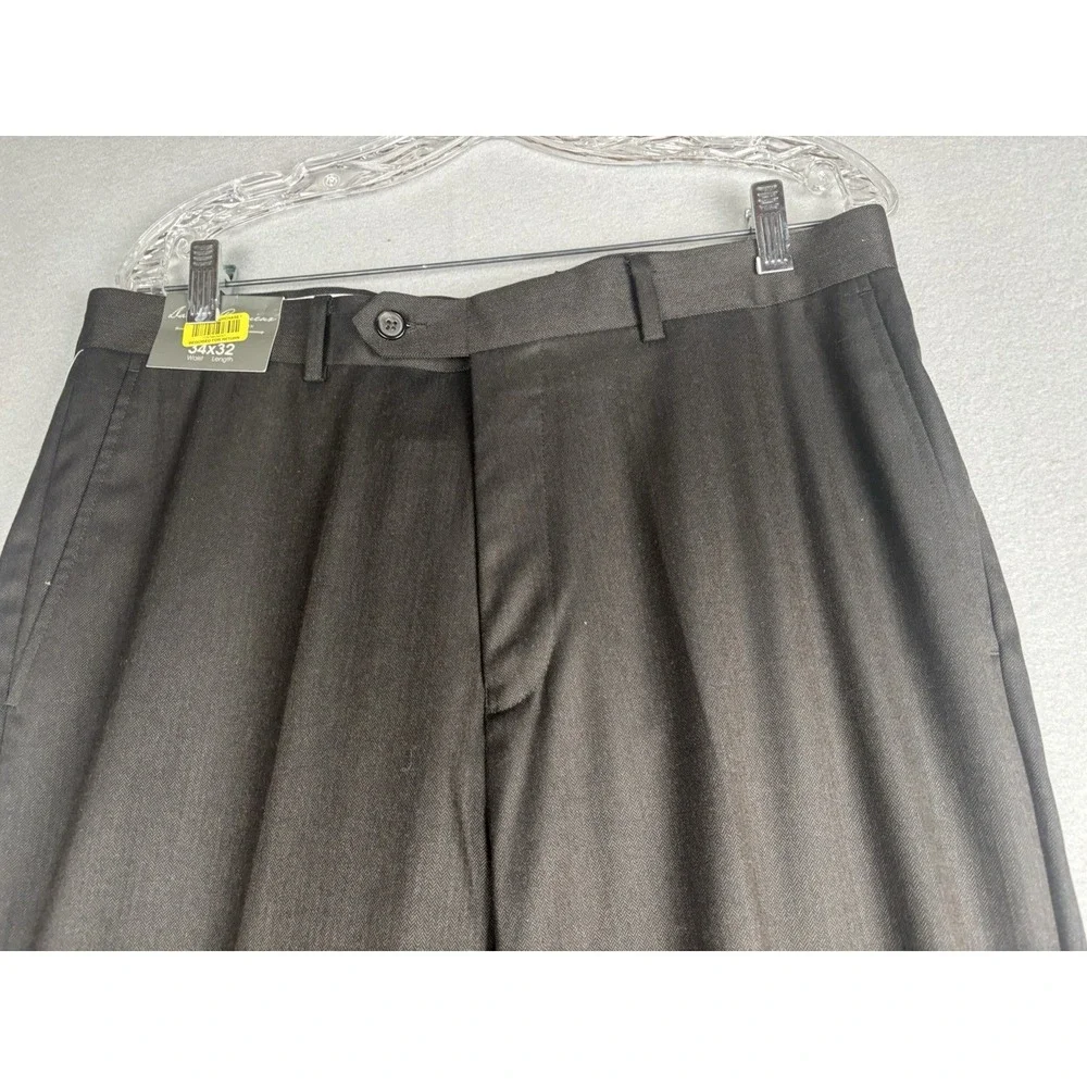Daniel Cremieux Signature Collection Dress Pants Mens 34x32 Brown Formal 4232